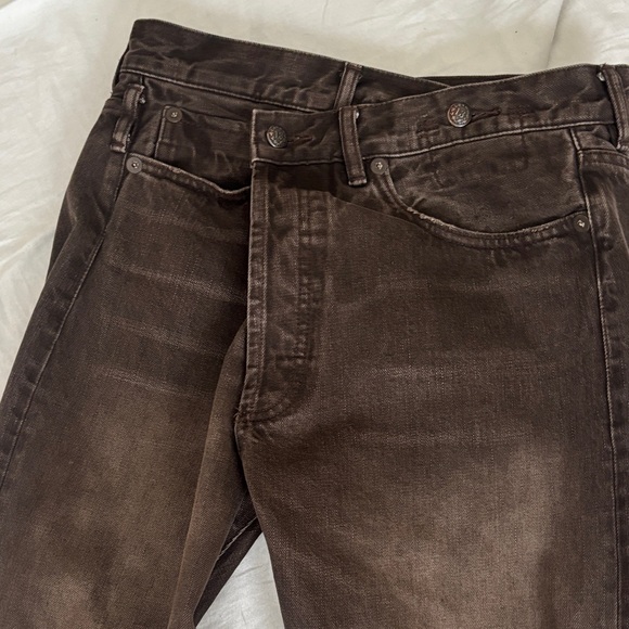 R13 LOW RISE CROPPED CROSSOVER JEANS - Picture 2 of 8